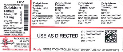 Zolpidem 60760 288 60